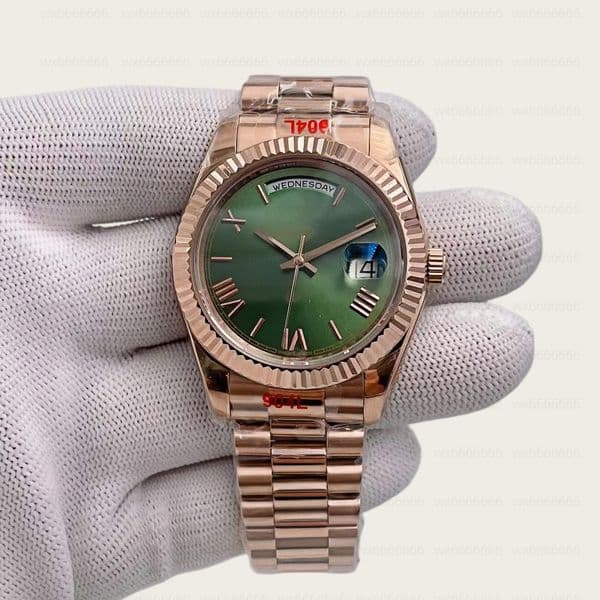 2026 New Version super u1 Mens Watch Designer Sapphire Crystal President Stainless Steel Waterproof Men Watches Automatic Mechanical Male Wristwatch Green dial