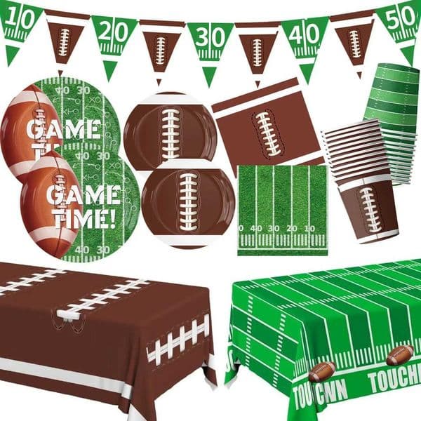 Super Bowl Rugby American Football Childrens Birthday Party Paper Decoration Party Supplies Party Supplies Party Decorations X260402