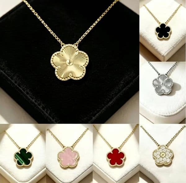 5 flower 4 four leaf Clover necklace jewellery designer for women luxury jewelry Birthday Valentine's Mother's Day gift gifts Stainless Steel Pendant necklaces