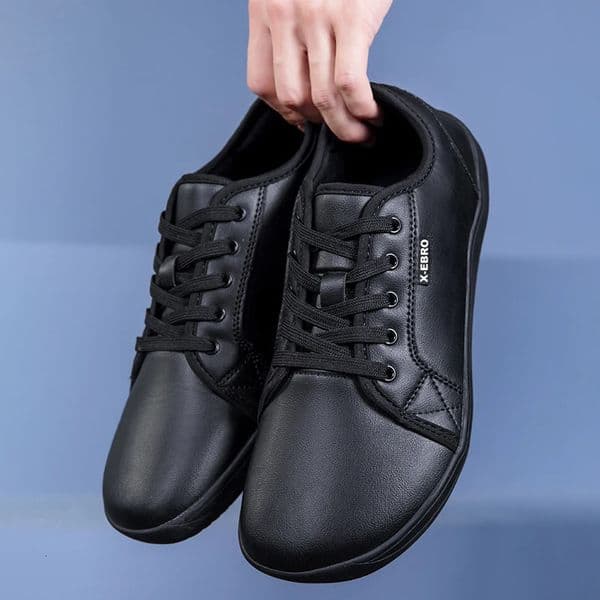 Oiaano Wide Toe Men Minimalist Shoes Comfortable Sneakers Leather Casual Shoes Black Slip On Leisure Loafers Drive Office260402BJ
