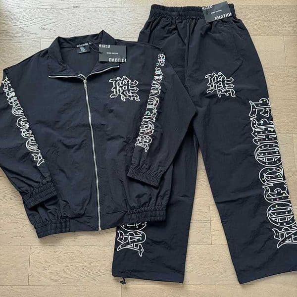 Brand MIXED EMOTION Zipper Jacket Autumn New Styored Hot Diamond Print Mixed Emotion Windbreaker Coats Mens Clothing H260402