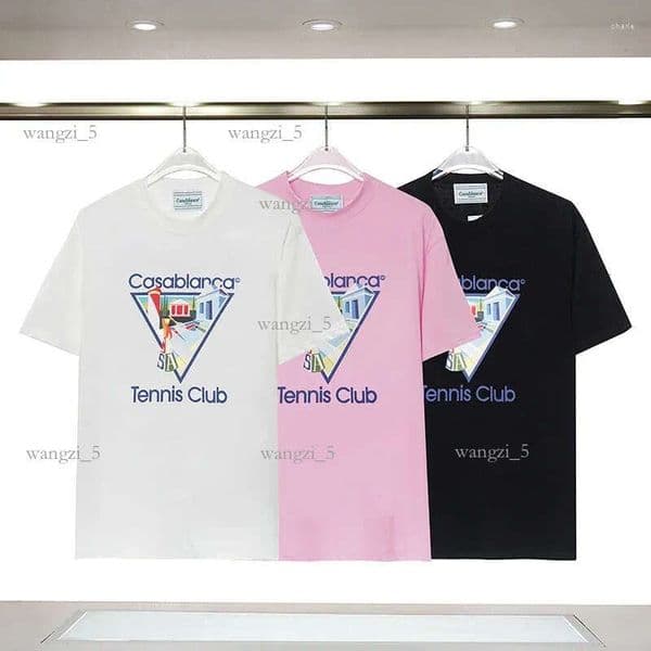 casalys blancas shirt Men's Luxury fashion classic trend designer Tennis Club Printing Cotton Short Sleeve High Quality Oversize Men Women 54c