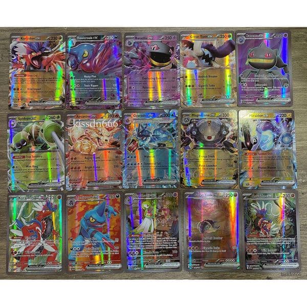 2023 New Card Game Full Flash Card Best TCG Card Dot Flash 30 New ex33Vstar Ultra Rare Rainbow Arceus DIY Card Pack Children's Shining Gift-A