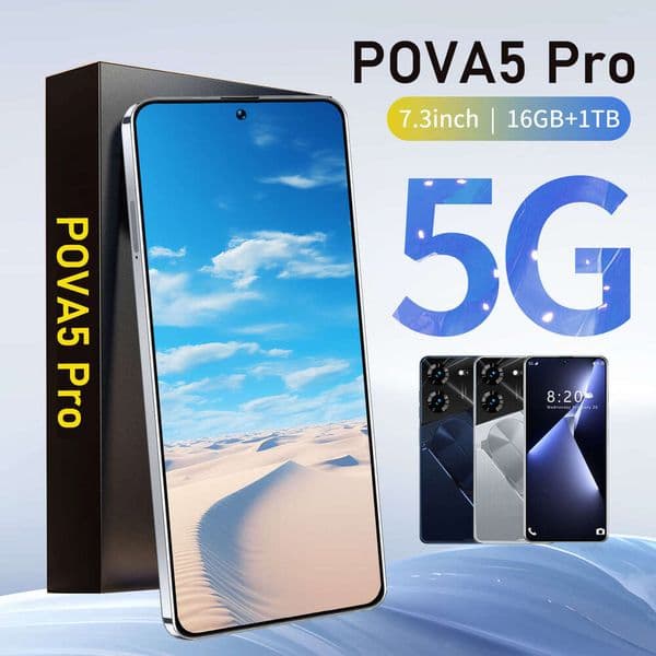 New Cross-Border Pova5pro Android Phone 2+16Gb Foreign Trade Smartphone From The Source Manufacturer Tk, Available For Dropshipping On Temu