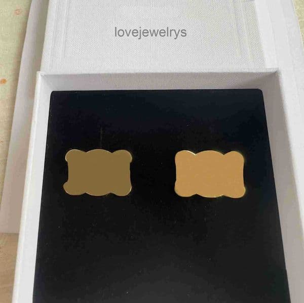 Stud Designer Earrings Gold For Women Personality Girls Jewellery Luxury Earrings With Original Box For Party