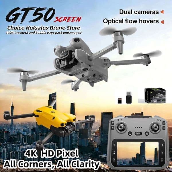Gt50 Pro Drone Factory 360° Obstacle Avoidance 8K Professional WIFI Aerial Photography Brushless Motor Foldable Quadcopter Toys Fulaying