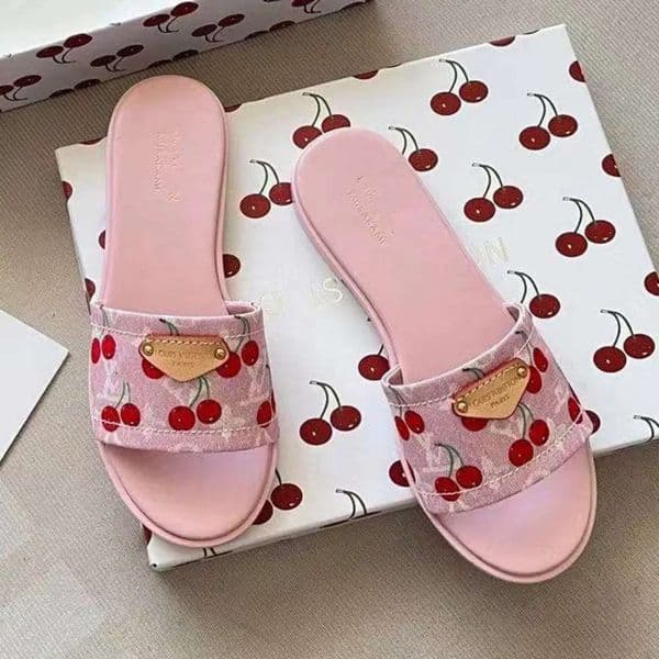 Designer Slippers Women sandals Slides cowboy flat slippers old flower brown sandals summer beach slides genuine leather sandals classic designer shoe vasdff1561