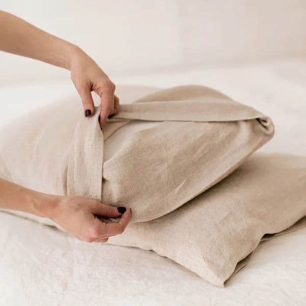 Solid Color 100 Pure Linen Throw Pillow Case Euro Sham for BedCustom Size Envelope Cushion Cover Decoration Pillowcase 260326