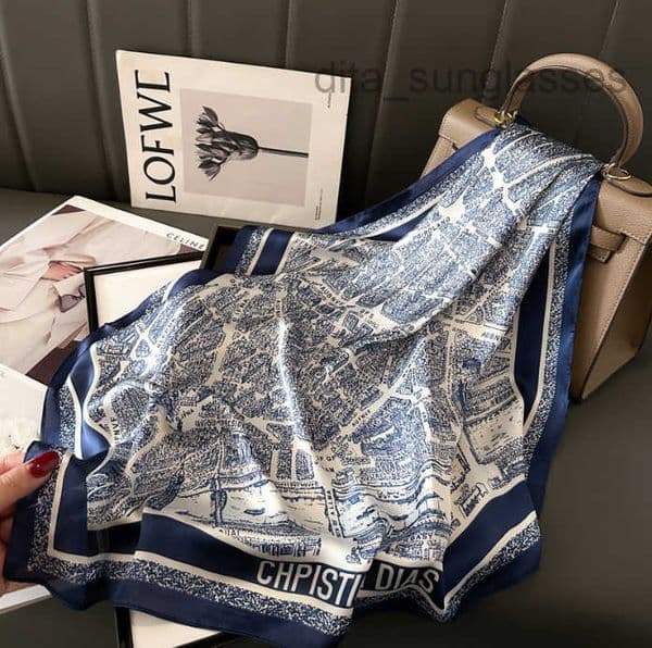 8style Letters Leopard Print Head Scarf Headband for Women Twilly Long Handle Bag Scarves Paris Shoulder Tote Luggage Ribbon Head Wrap 70-70cm