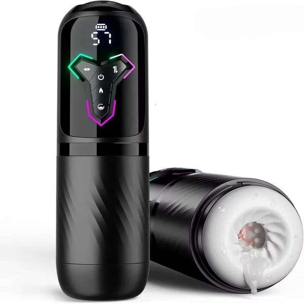 4 IN 1 Telescopic Sucking Licking Masturbator Cup Vagina Masturbation Blowjob Adults Sex Toy for Men Piston Automatic Mastubator 26L0402