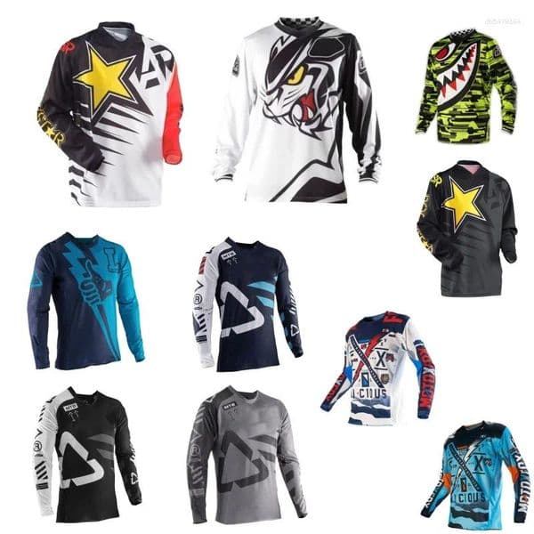 Men's T Shirts Cycling Men Women Long Sleeves High Quality Breathable Man MailloMotocross Clothing