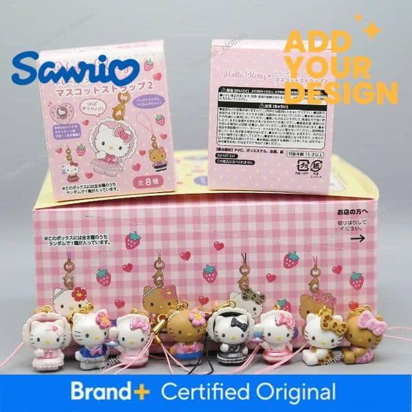 Designer Sanrio Anime Figure Hello Kitty Cartoon Black Skin KT Kawaii Doll Blind Box Toys Collection Decoration Kids Christmas Gifts Luxury Goods