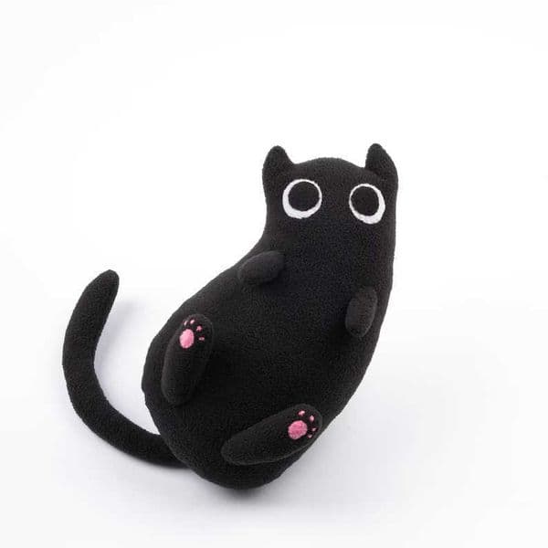 New Black Cat Plushie Toy Black Cat Doll Plush Toy S260401801Y