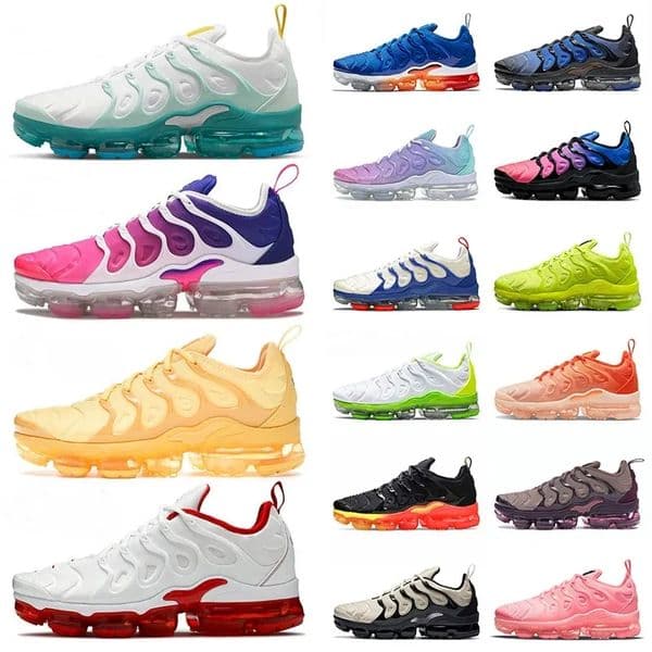 Designer tn Mens plus Running Shoes Sneakers Triple Red Black Gold Cherry Wolf Grey Purple Gradient Hyper Blue Swingman YOLK Bubblegum Trainers Sports Sneaker