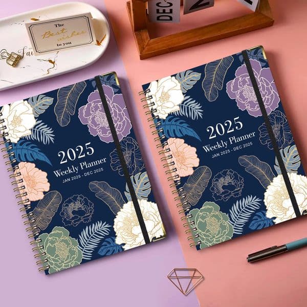 Bview Art 2025 Weekly Planner English A5 Agenda PLANNER Coil Notebook 260402