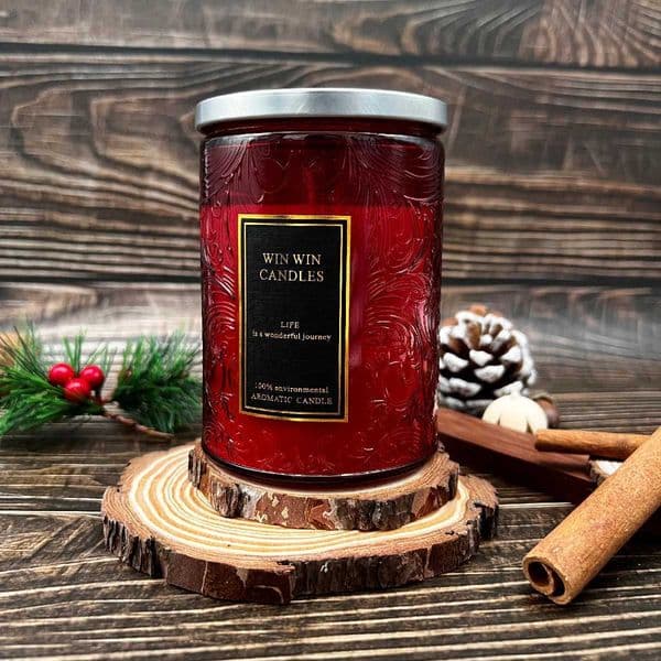Floral Scented Candle Lavender/Velvet Rose Fragrance Embosse Fragrance Candle Jar Home Indoor Fragrance Candle Glass 40-90HoursZ260403Z260527