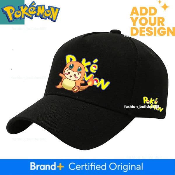 Pokemon Starter Pokemon Collaboration Cartoon Anime Outdoor Casual Sun-Protective Men's Visor Baseball Cap