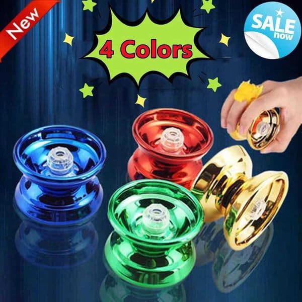 4 Color Professional Aluminum Metal Yoyo for Kids and Beginners Metal Yo-yos for Kids and Adults with Yo Accessories Toy Gift X260403