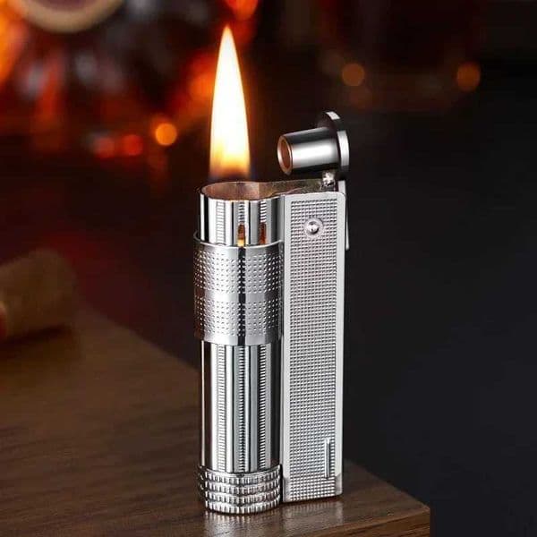 Imitate IMCO Metal Windproof Grinding Wheel Flint kerosene Lighter Classic Retro Portable Press Ignition Lighter Gift For MenT260403