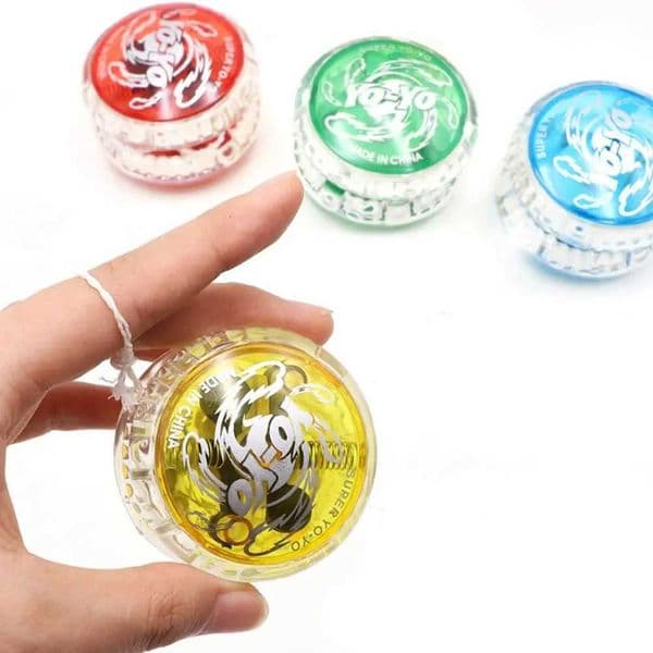 High Quality Plastic 2A Yoyo Fall Prevention Glowing Yoyo Wear-resistant Durable Yoyo Toys Portable Puzzle Toys Childrens Toys X260403