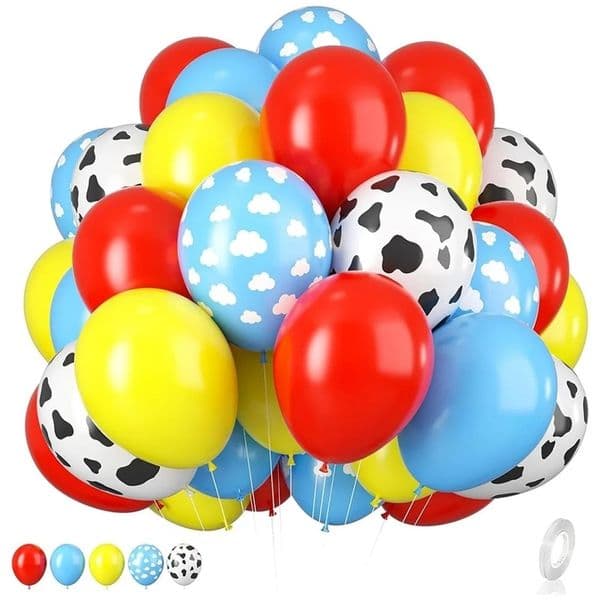 30pcs 12Inch Cloud Cow Latex Balloon Farm Birthday Party Balloons for Boys Baby Shower Weddings Decorations Air Globos 260325