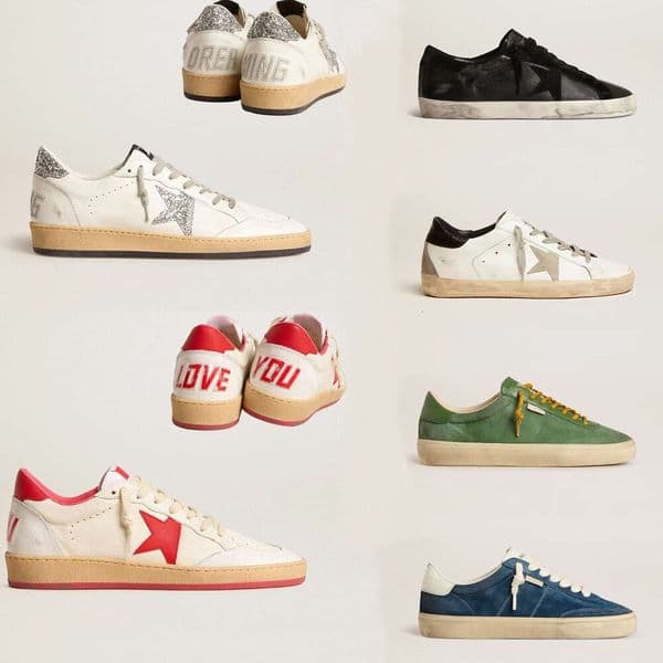 Superstar High Casual Golden Sky Ball Designer Do old Dirty Shoes Italy Brand Sneakers Super Star Luxury Dirtys Sequin White Big Size 35-47
