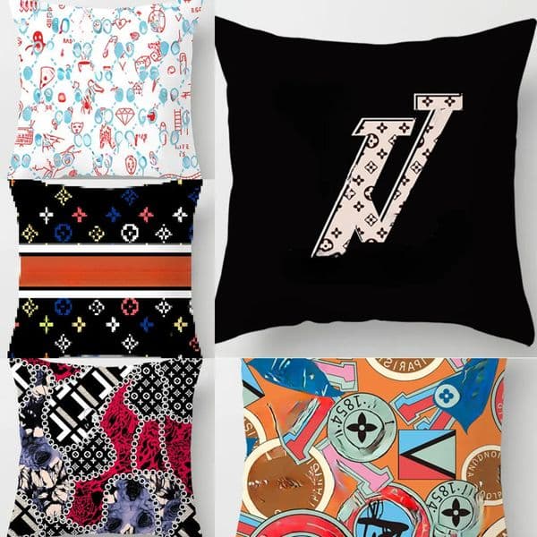 Luxury Designer Designer Pillowcase Classic Old Flower Print Sofa Bay Window Square Cushion Pillow Cover Home Decor h Shipping 02