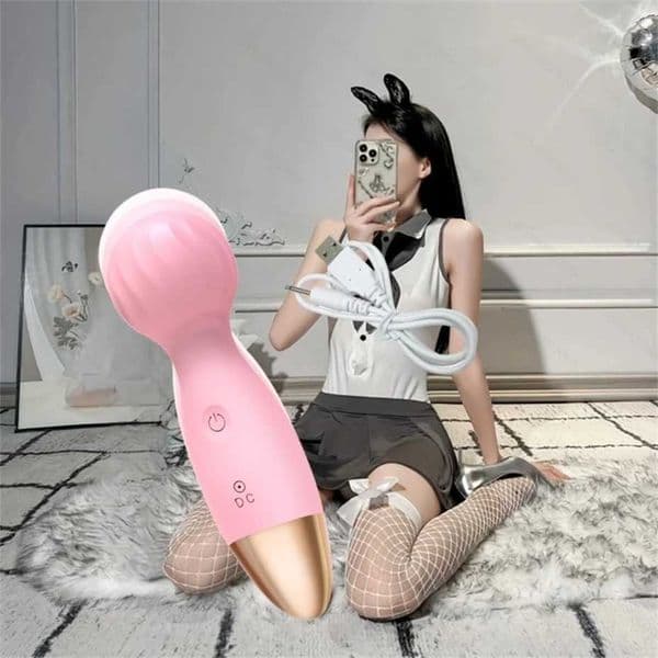 Mini Fun AV Vibrator 12-Speed Vibrating Vaginal Massage Wand Female Masturbator Clitoral Stimulator Adult Sex Toy