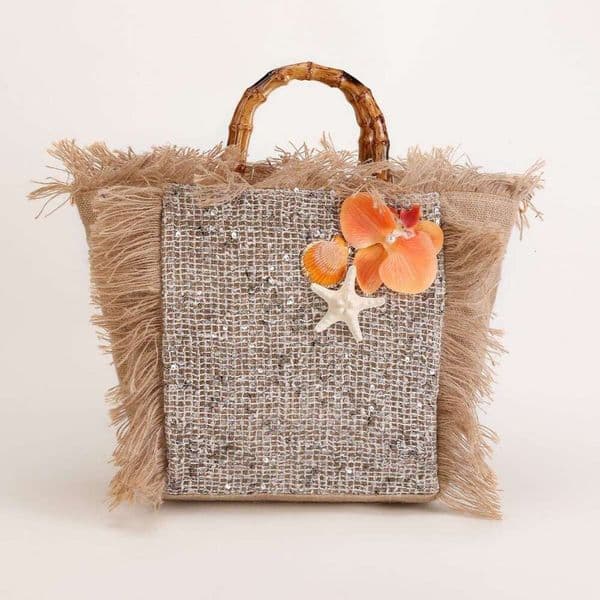 Bohemian Style Beach Straw Bag With Shoulder Strap, Bamboo Tote Cross-Border Women's Bag, Summer Handbag Kl928