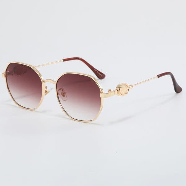 Top luxury Polygons Sunglasses For Women Designer sun glasses Metal Frame Fashion womens Sunglass Anti-UV400 Protection Glasses With Box