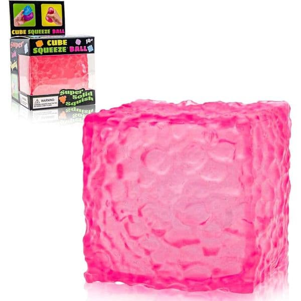 Water Texture Cube Squeeze Slow Rebound Stress Fidget Toy, Squishy Tactile Anxiety Relief Toy Adults & Kids, Sensory Toys for Christmas, Office, Stocking cc1
