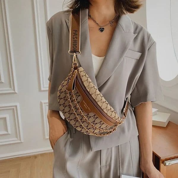Ins Summer Fashion Waist Bag Street Trend Canvas Belt Womens Shoulder Crossbody Bags for Women 260403BANJIA