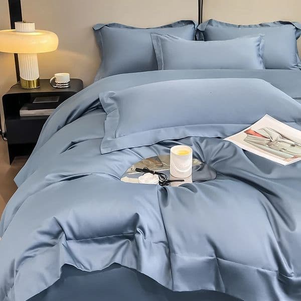 Egyptian Cotton Solid Color Bedding Set Ultra Soft Comfortable Quality Premium 1000TC Duvet Cover 3pcs 220x240cm 260403