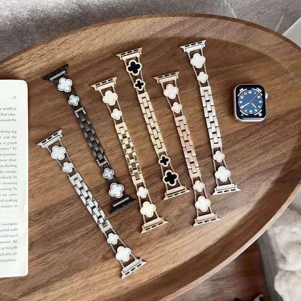 2026 New New Metal Dia Straps For Apple Watch Bands 49Mm 45Mm 38Mm 40Mm 42Mm 44Mm Women Bling Slim Glitter Iwatch Series Ultra 9 8 7 6 5 4 3 SE Design