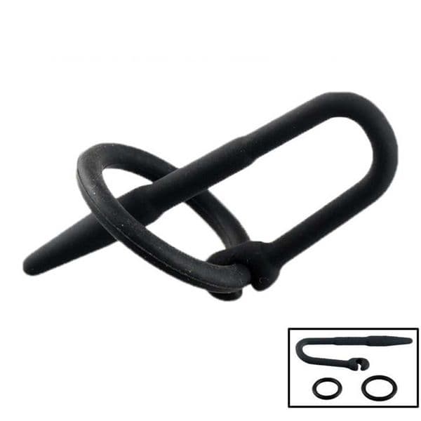Men Silicone Urethral Sounds Male Masturbator Catheter Adult Sex Toys For Penis Plug Dilator With Glans Ring