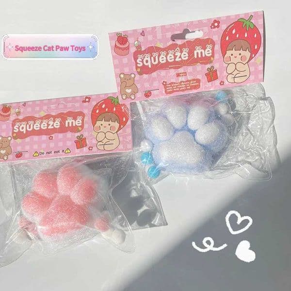 Squeeze Cat Paw Toys Cute Soft Abreact Relief Relax Toys Sticky Decompressing Pinching Cat Paw Stress Relief Squishy Toy Gift H260403