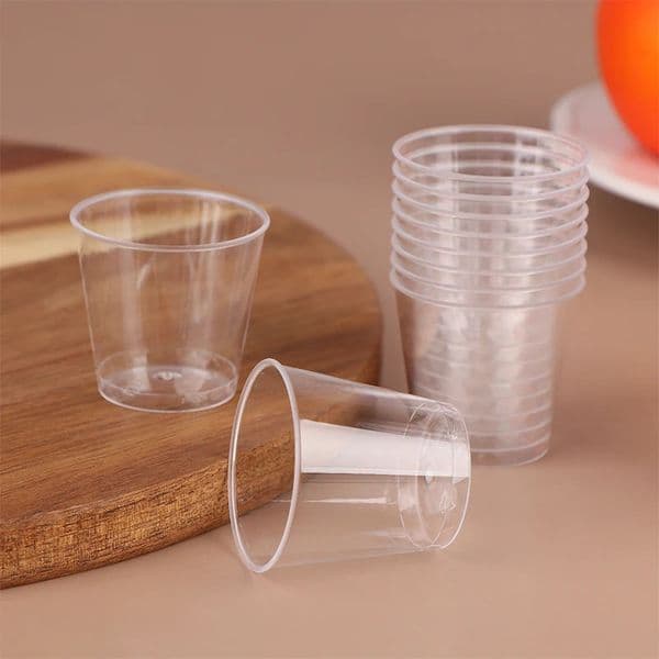 50Pcs 30ML Disposable Mini Clear Plastic Dessert Cup For Outdoor Picnic Birthday Party Jelly Salad Cup Kitchen Tableware Tasting 260403