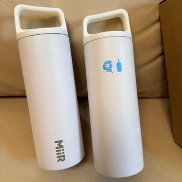 Finnish travel mug, simple and portable, stainless steel, cute frosted puppy for female students, car-mounted insulated cup