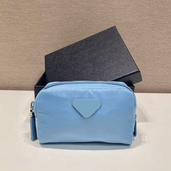 Mini Re-Nylon Smal Multi-Functional Makeup Designers Toiletry Wash Pouch Luxury Travel Cosmetic Bags Men Fashion Nylon Zipper Purse Make Up Bag