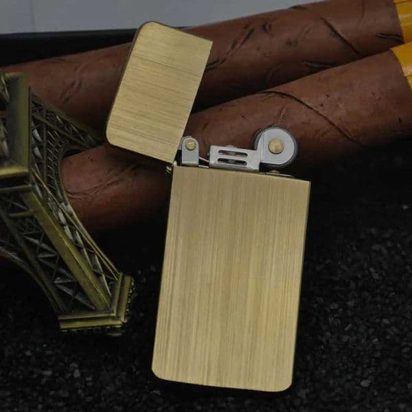 ZORRO ZC5 Waterproof Lighter Ultra Thin Pure Copper Sealed Design Windproof Refillable Gift CollectionT260403