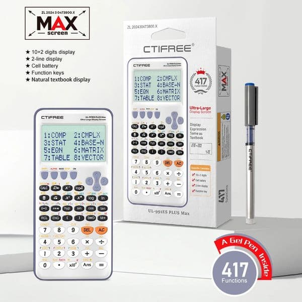 Free waterbased pen large screen scientific function calculator 417 is very suitable for offices and students 260403