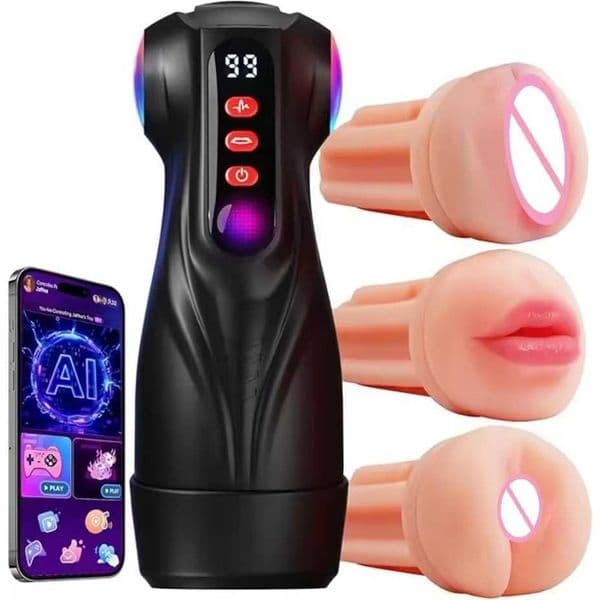 Automatic Male Masturbators with APP Control 9 Sucking Vibrating Thrusting Modes Men Sex Toys Penis Pump Adult Blowjob