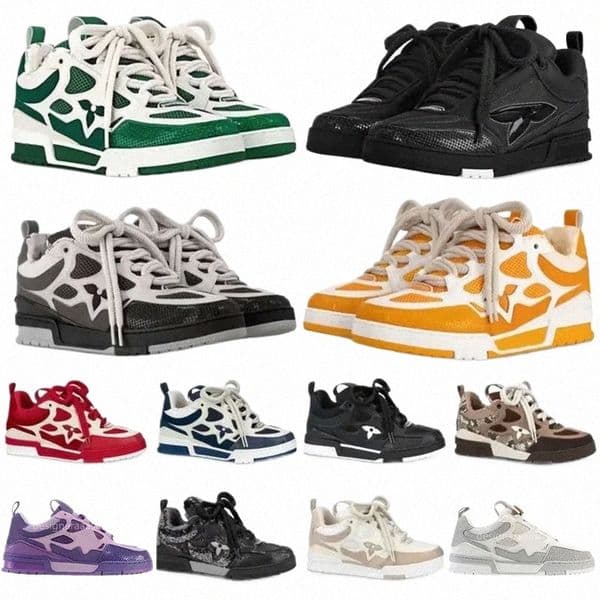 skate shoes designer sneakers luxury mens trainers sneaker casual shoes runner shoe outdoor leather flower skates tennis shoes women fashion men v3Ny#