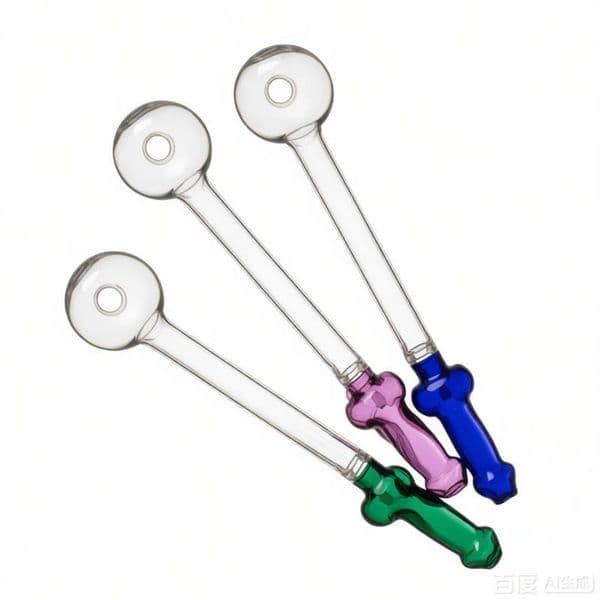 Newest design 14cm Colorful Glass Oil Burner Pipe Thick heady Smoking straw tube nails Pipes for smoking