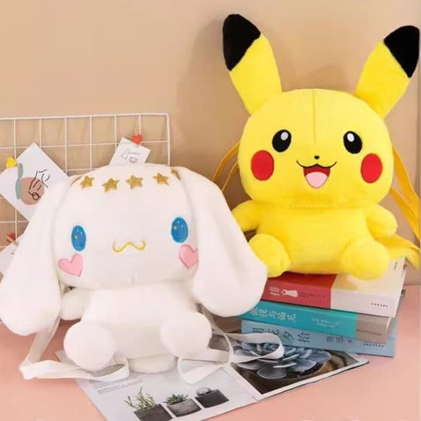 2026 New Cute Katie Cartoon Double Back Plush Toy Soft Filled Children's Bag Gift Wholesale in Stock Free Shipping Cost