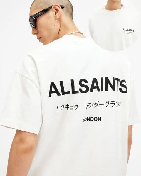 ALL SAINTS Designer T-Shirt Mens shirts Tees 260g 100% Cotton Printing Street High-Quality Short Sleeve Couple Tee Unisex Urban Streetwear Summer Casual Fashion
