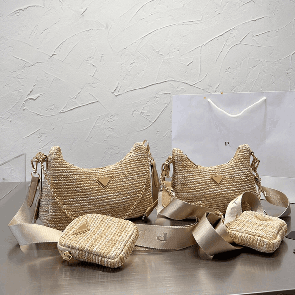 Summer Raffias Straw bag Designer bag beach bag Luxury handbag large capacity tote bag woven bag Womens mens weave Shoulder Bag fashion vacation travel bag Basket bag