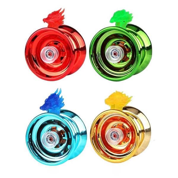 4 Colors Kids Magic Yoyo Responsive High-speed Aluminum Alloy Yo-yo CNC Lathe with Spinning String for Boys Girls Children X260403