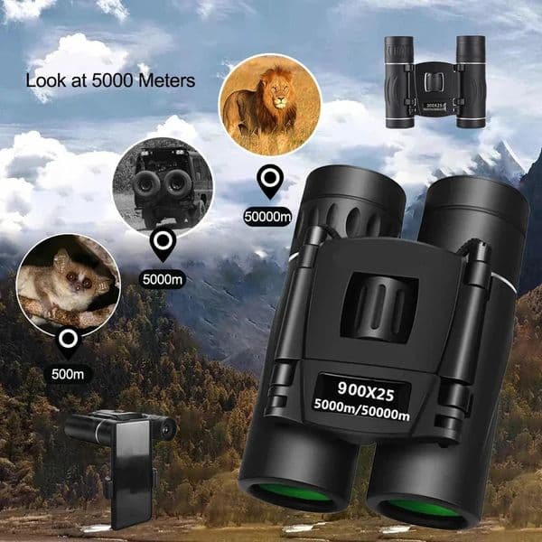 Powerful Long Range 900x25 BAK4 Telescope Low Light Jumelles for Hunting Camping Outdoor Binoculars 260331BJ