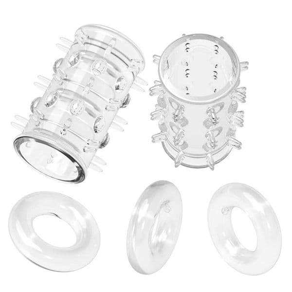 5pcs Cock Ring Penis Lock Sperm Cockring granulated Sex Toys for Men Rings Cage Delay Time Adult Sm Games Shop